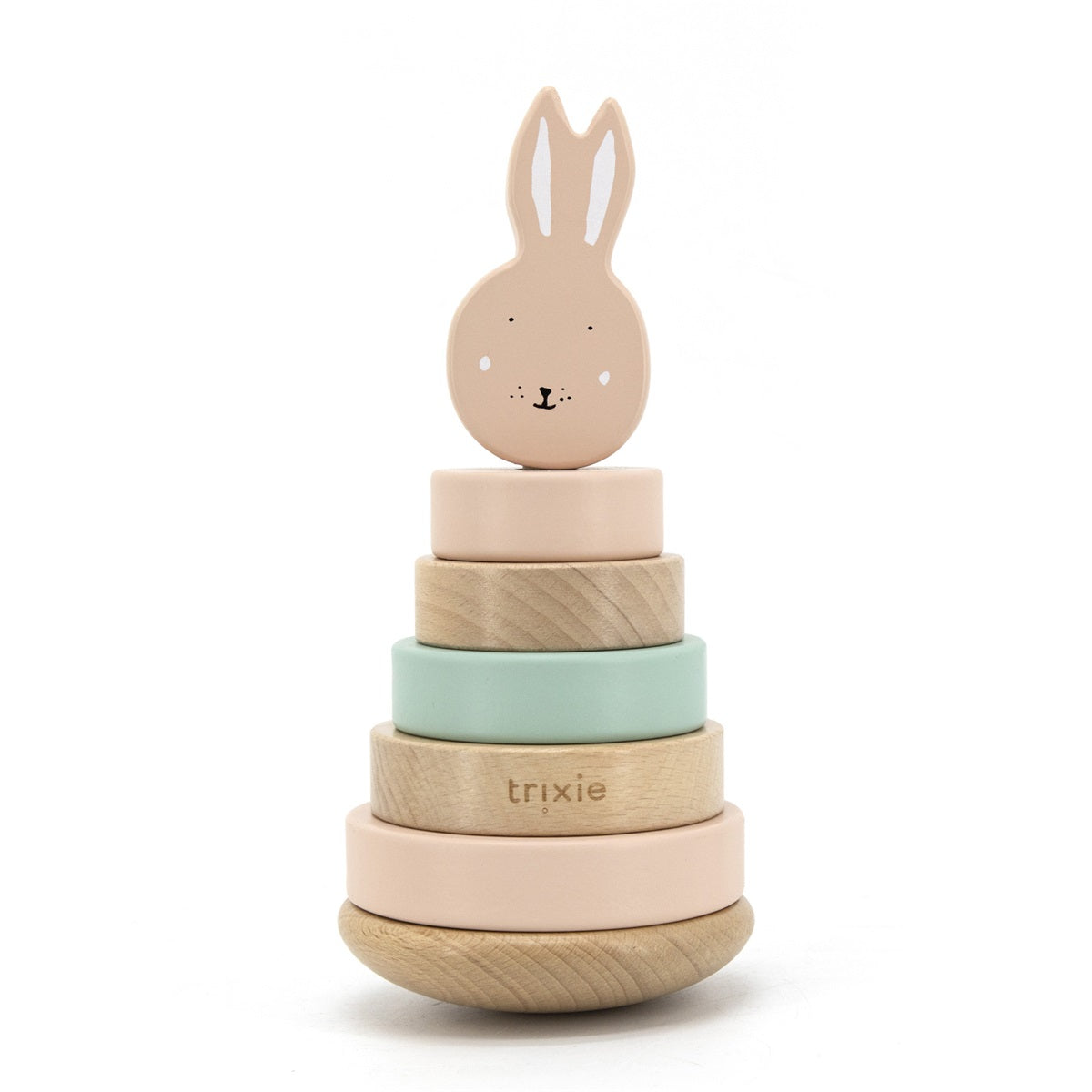 Trixie Stapelturm Frau Hase Holz Zur Geburt – ohne Personalisierung