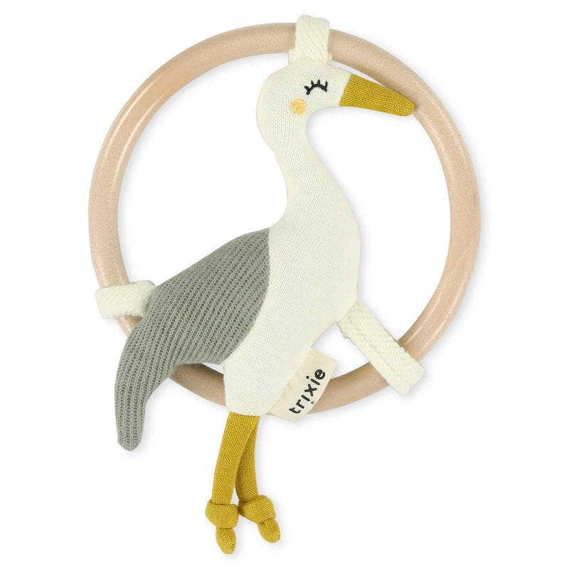 Trixie Ringrassel Reiher – mit Reiherfigur im Holzring