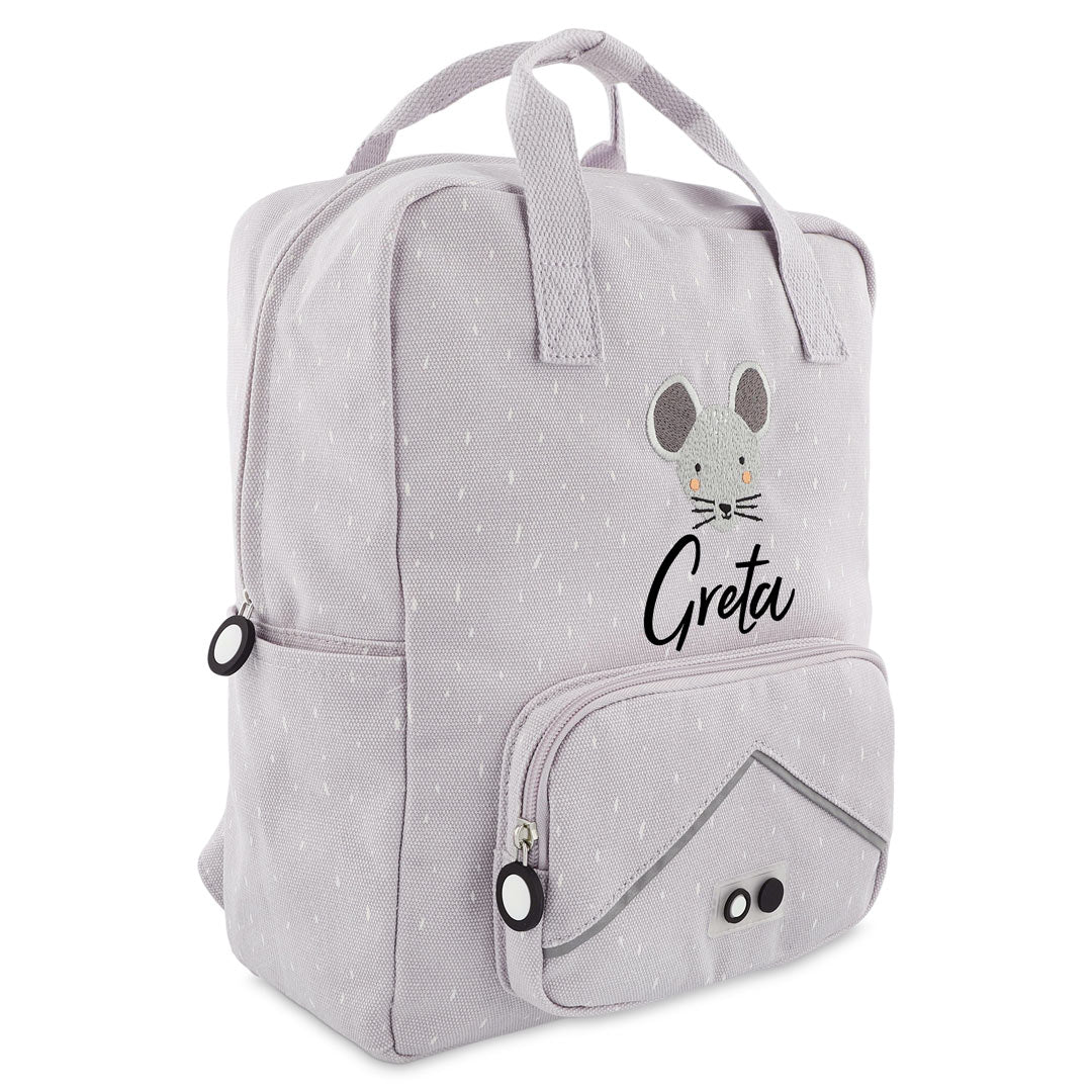 Personalisierter Trixie Kinder-Rucksack Frau Maus mit Name