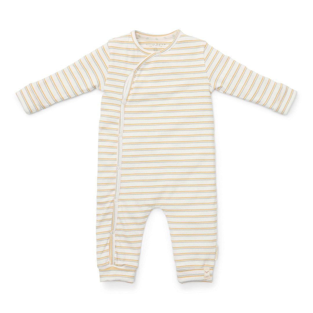 Little Dutch Wickelstrampler Little Farm gestreift – Produktansicht
