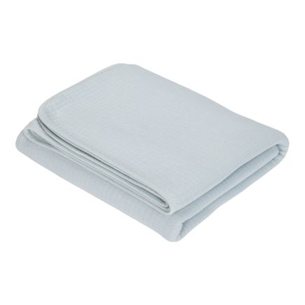 Little Dutch Sommerdecke Wiege Pure Soft Blue 70 × 100 cm