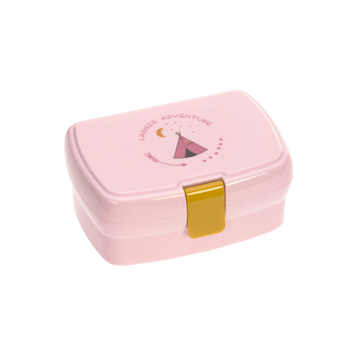 Lässig Kinder-Brotdose Adventure Tipi Rosa aus BPA-freiem Polypropylen