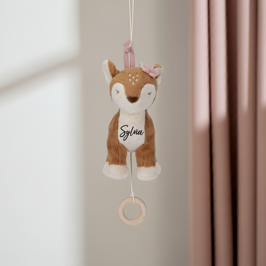 Personalisierte Spieluhr Reh Fairy Garden von Little Dutch – Beispielansicht