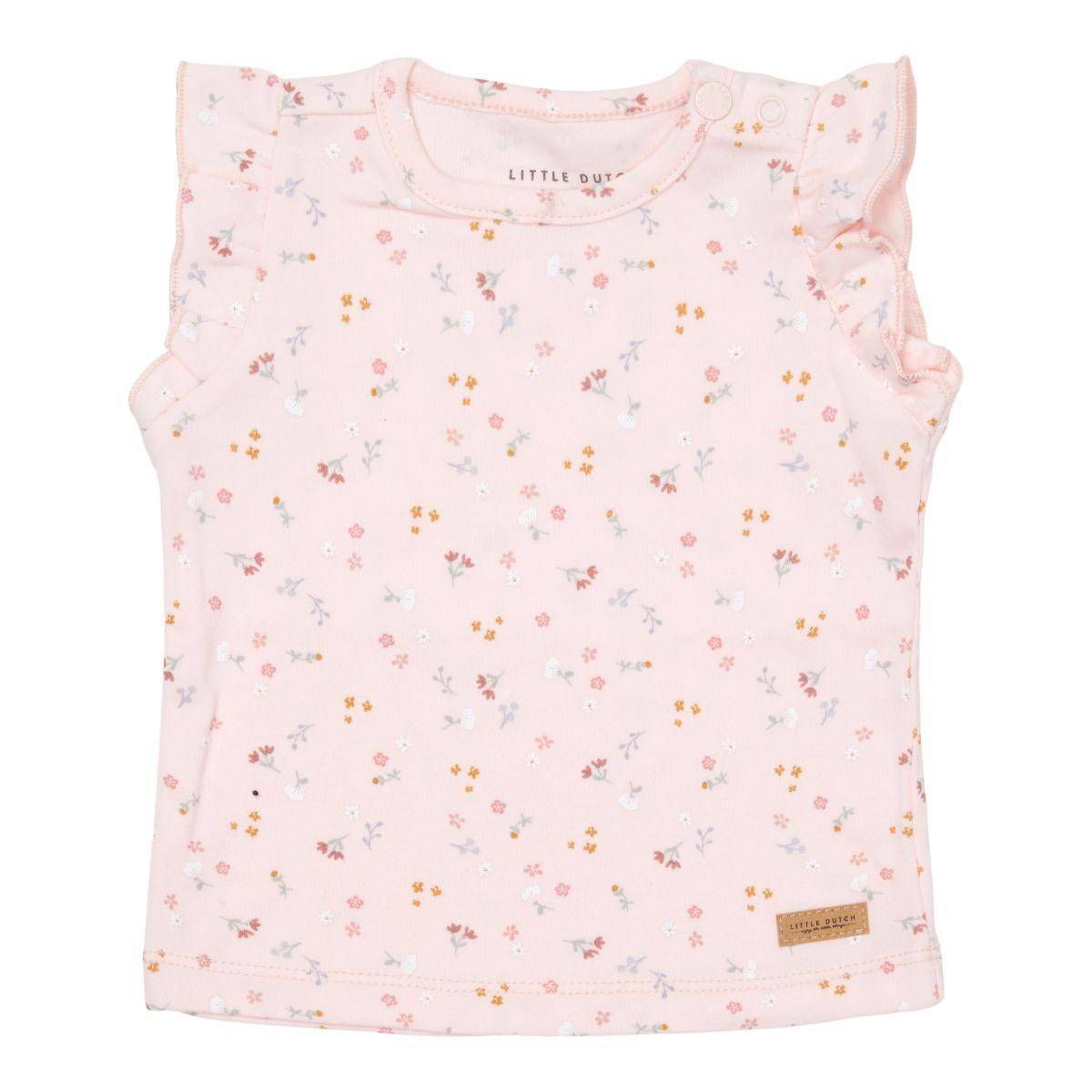 Little Dutch T-Shirt Little Pink Flowers aus Bio-Baumwolle