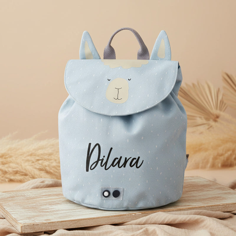 Trixie Mini-Rucksack Herr Alpaka – personalisierbar