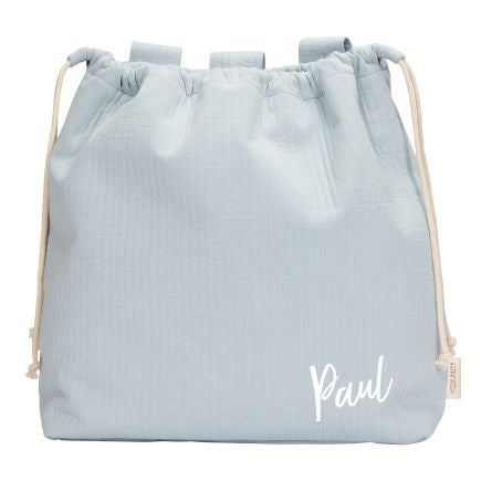 Little Dutch Spielzeugbeutel Pure Soft Blue personalisierbar