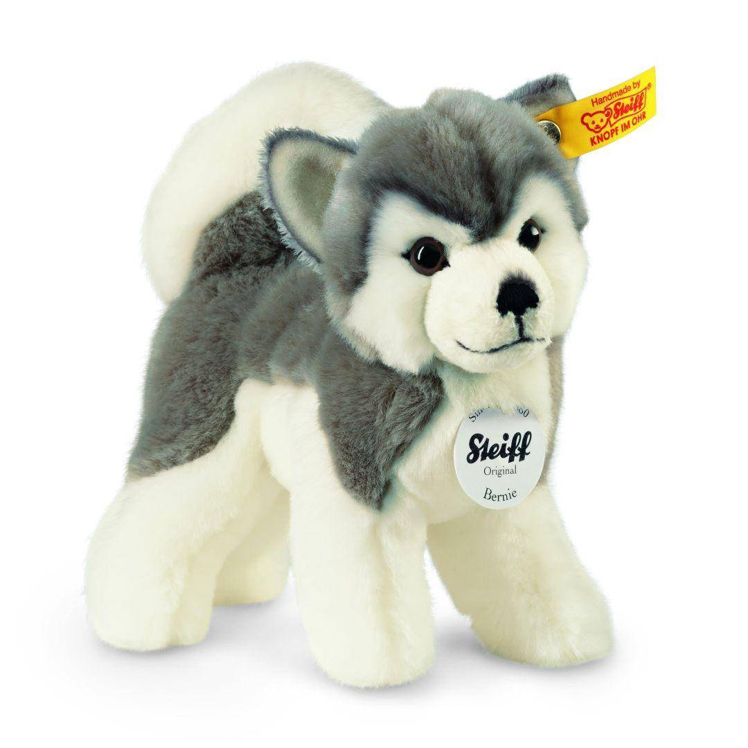 Peluche Husky Bernie 17 cm Gris/Blanco | Steiff