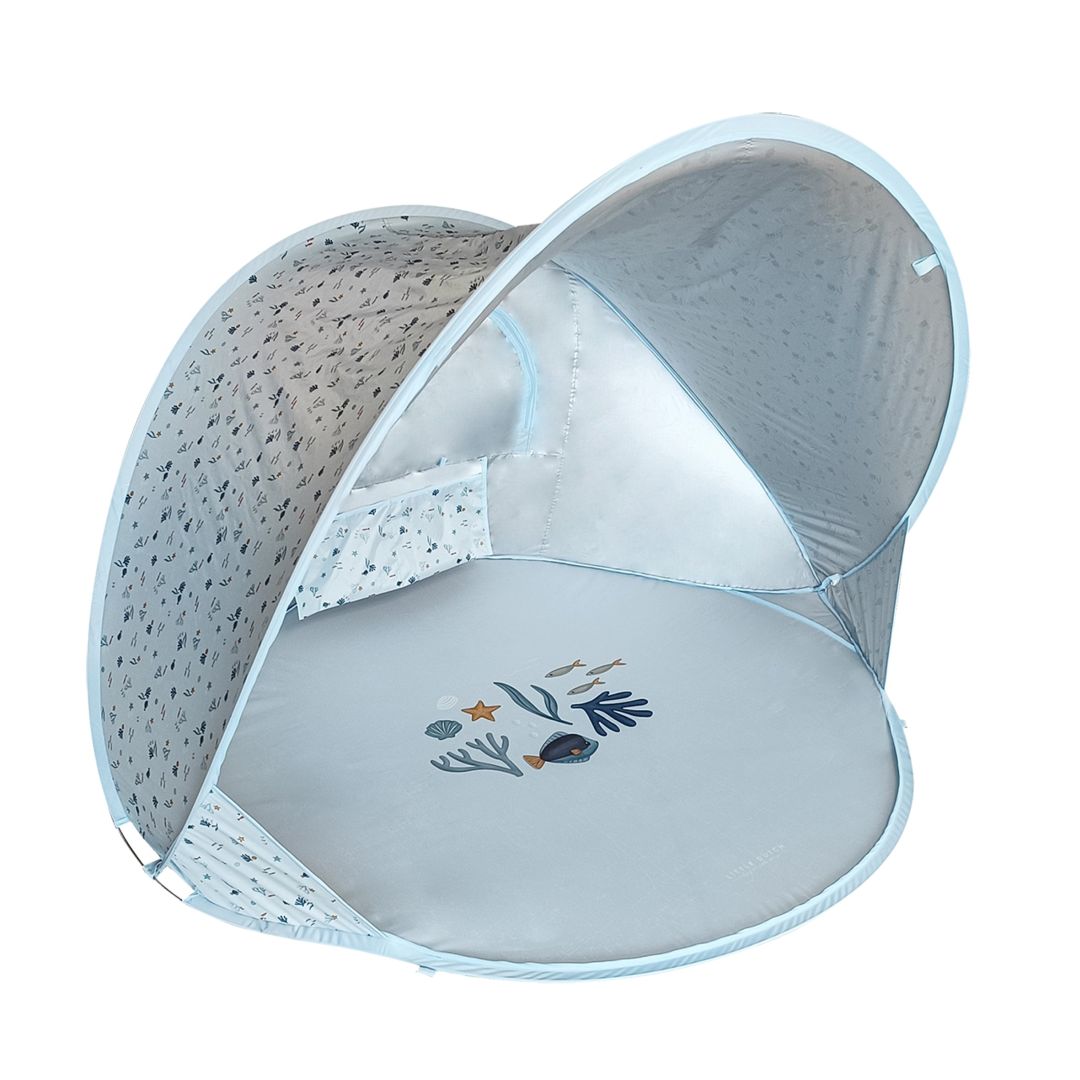 Blaue Strandmuschel Ocean Dreams – Seitenansicht